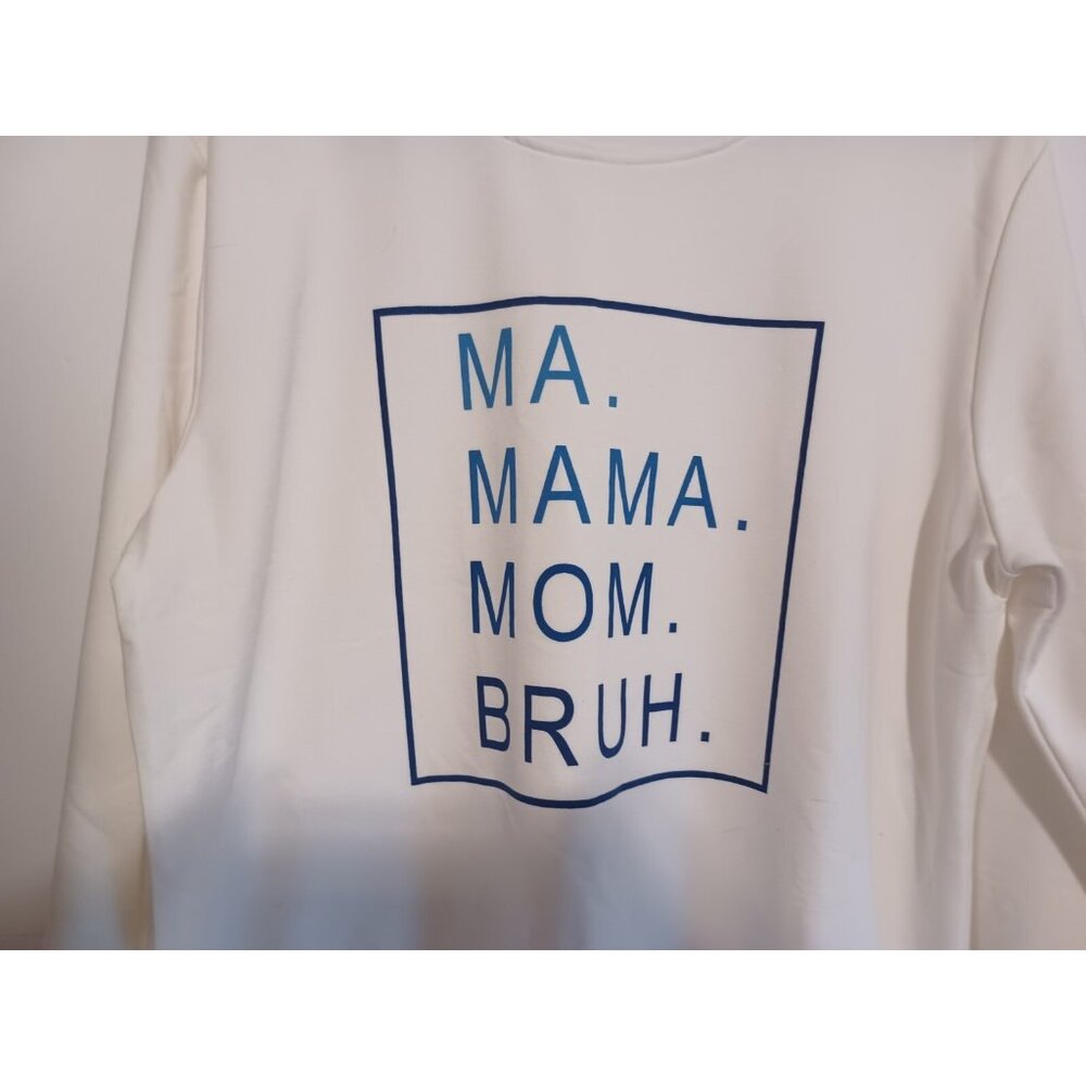 JINTING Cute Mom Sweatshirt XL Women Crew Neck Long Sleeve Letter Printed - Picture 2 of 4
